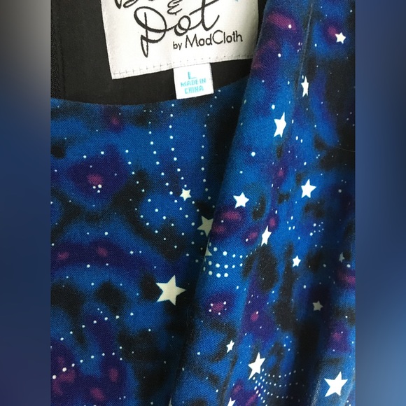 Bea and Dot by ModCloth Just be Cosmic dress Large - Picture 3 of 4